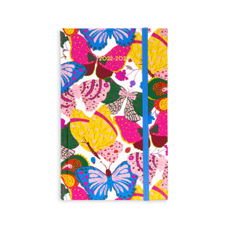 17-month Kalender Berry Butterfly White classic planner